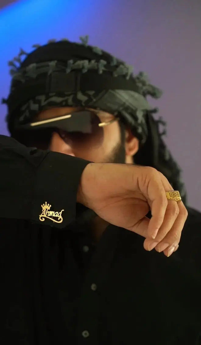 Custom Name Crown Cufflinks For Men SHOP360