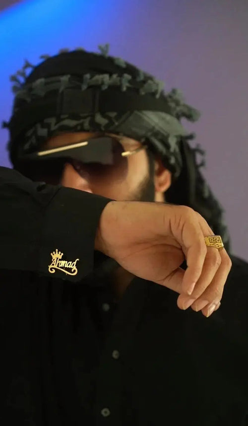 Custom Name Crown Cufflinks For Men SHOP360