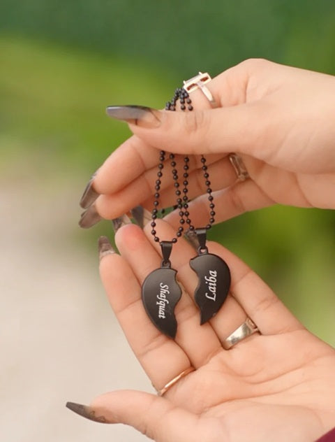 Broken Heart Magnetic Locket - Couple Locket Shop360