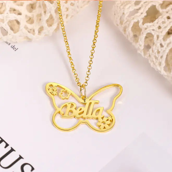 Custom Name Butterfly Locket SHOP360