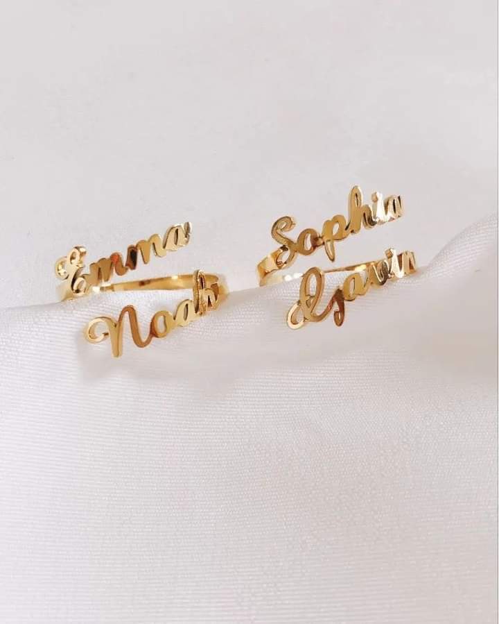 Custom Name Engraved Ring Shop360