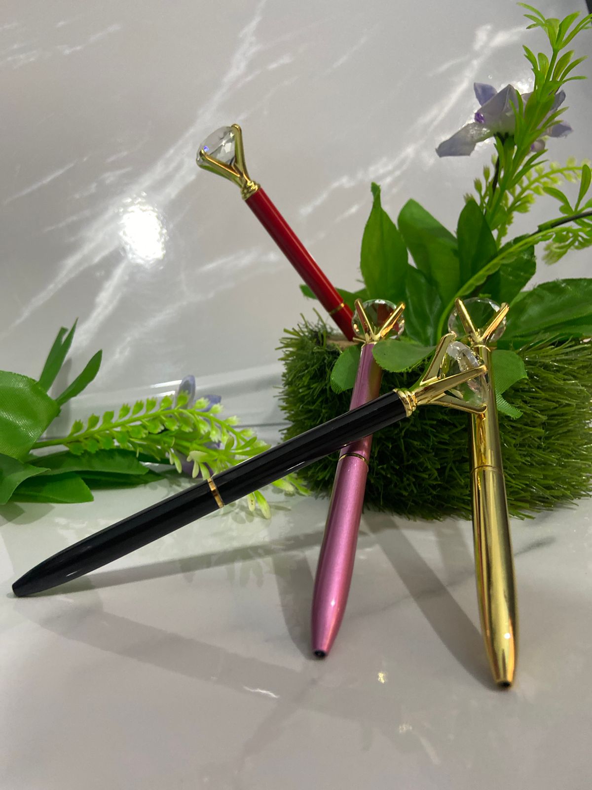 Diamond Shape Gem Pen with Custom Name Engraving - Stylish Writing Instrument Shop360