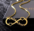 Infinity Shape Double Name Locket Shop360